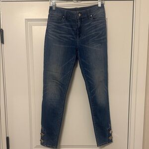 White House Black Market Dark Blue Ankle Jeans